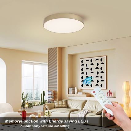 Brilagi - plafoniera LED dimmerabile POOL LED/60W/230V 3000-6000K diam. 50 cm oro + telecomando