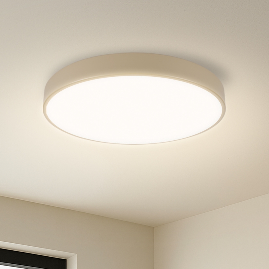 Brilagi - Lampada da soffitto LED dimmerabile POOL SMART LED/48W/230V diametro 40 cm Wi-Fi Tuya beige + telecomando