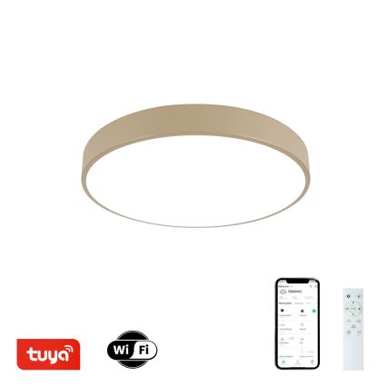 Brilagi - Lampada da soffitto LED dimmerabile POOL SMART LED/48W/230V diametro 40 cm Wi-Fi Tuya beige + telecomando