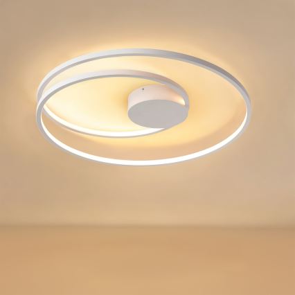 Brilagi - Plafoniera dimmerabile a LED TWISTER LED/75W/230V 3000-6000K diam. 70 cm bianco + telecomando