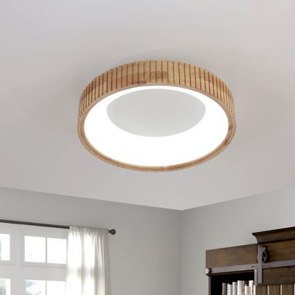 Brilagi - Plafoniera LED FALCON WOOD MODERN LED/30W/230V 3000/4000/6000K diam. 45 cm legno