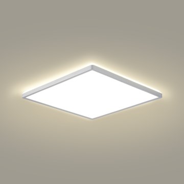 Brilagi - Lampada da soffitto LED per bagno ULTRA SLIM LED/24W/230V 42x42 cm finitura argento IP54