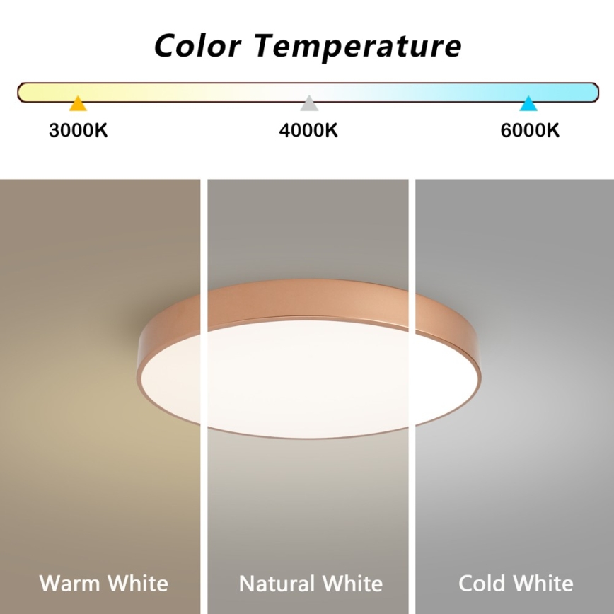 Brilagi - Plafoniera LED POOL LED/60W/230V 3000/4000/6000K Ø 50 cm bronzo