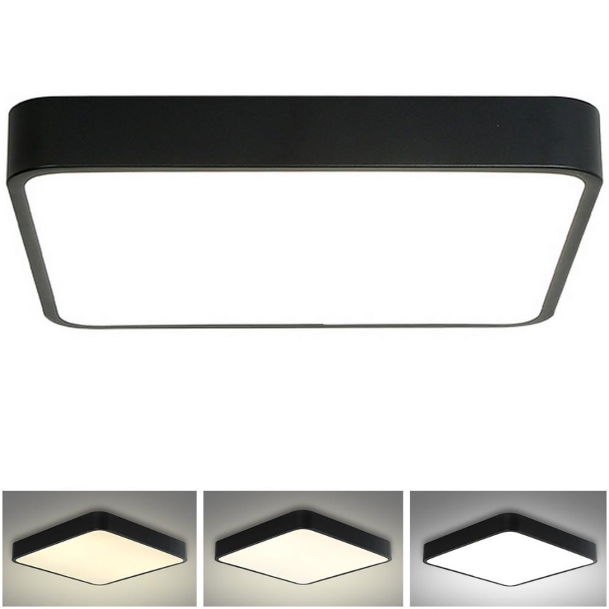 Brilagi - Lampada da soffitto LED POOL SQUARE LED/48W/230V 3000/4500/6000K 50x50 cm nero