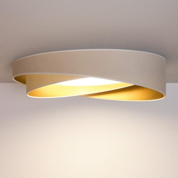 BRILAGI - Lampada da soffitto LED VELVET TWIST LED/24W/230V 4000K Ø 55 cm bianco/oro
