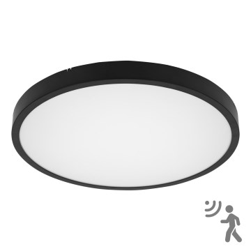 BRILAGI - Lampada da soffitto per bagno a LED con sensore ZENNA LED/36W/230V Ø 41,3 cm IP44 nera + telecomando