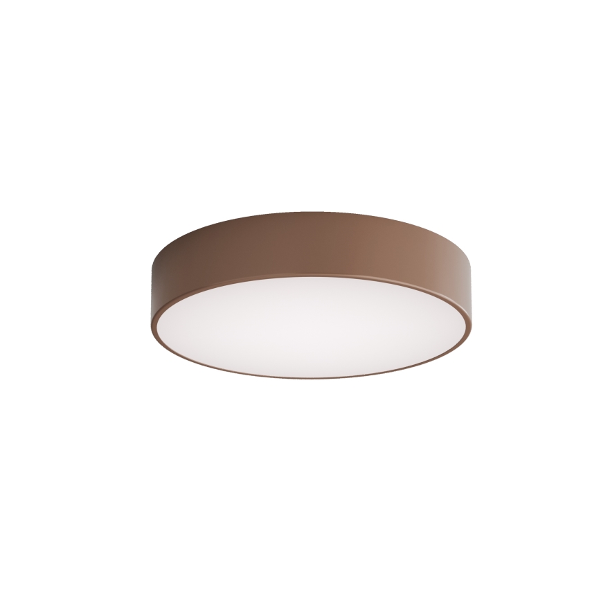 Brilagi - Plafoniera da soffitto per bagno con sensore di movimento e crepuscolare CLARE 3xE27/24W/230V Ø 40 cm marrone IP54