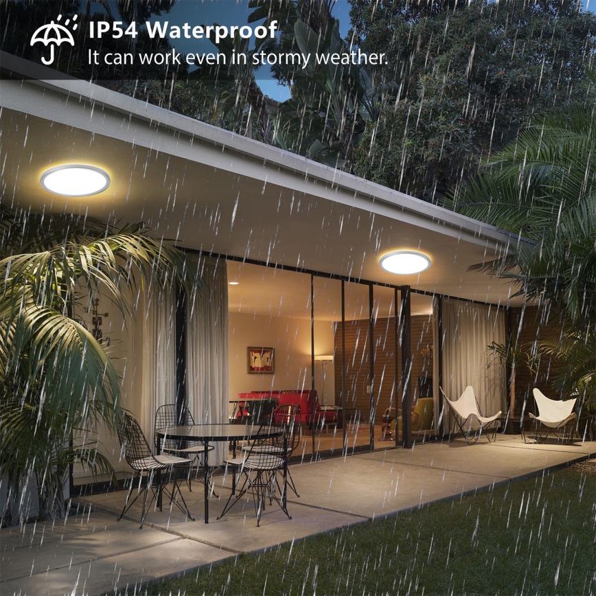 Brilagi - Plafoniera LED da soffitto per bagno ULTRA SLIM LED/12W/230V Ø 22,5 cm argento IP54