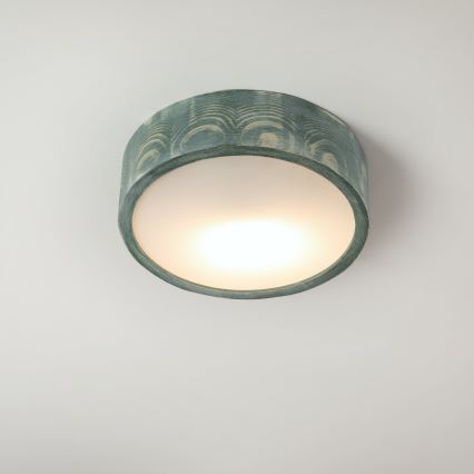 Brilagi - Lampada da soffitto PINO 1xE27/15W/230V pino/verde diam. 27,5 cm