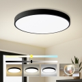 Brilagi - Lampada da soffitto POOL LED/100W/230V 3000/4000/6000K Ø 80 cm nera