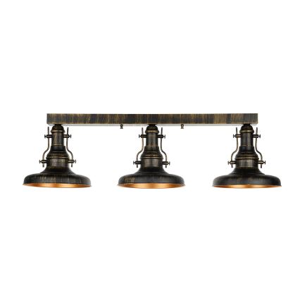 Brilagi - Lampada da soffitto PYRONIC 3xE27/40W/230V bronzo/patina