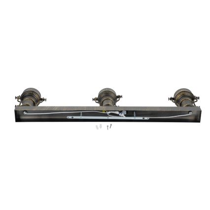 Brilagi - Lampada da soffitto PYRONIC 3xE27/40W/230V bronzo/patina