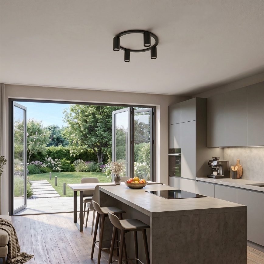 BRILAGI - Lampada da soffitto SELE 4xGU10/30W/230V nera