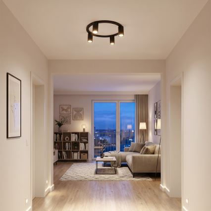 BRILAGI - Lampada da soffitto SELE 4xGU10/30W/230V nera