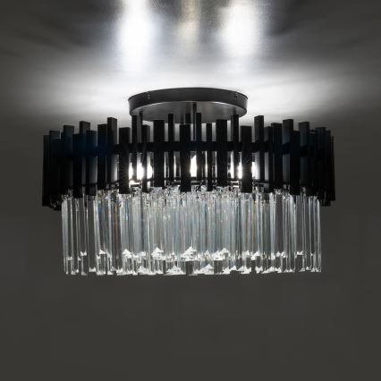 BRILAGI - Lampada da soffitto VERVE 6xE14/40W/230V Ø 60 cm nero