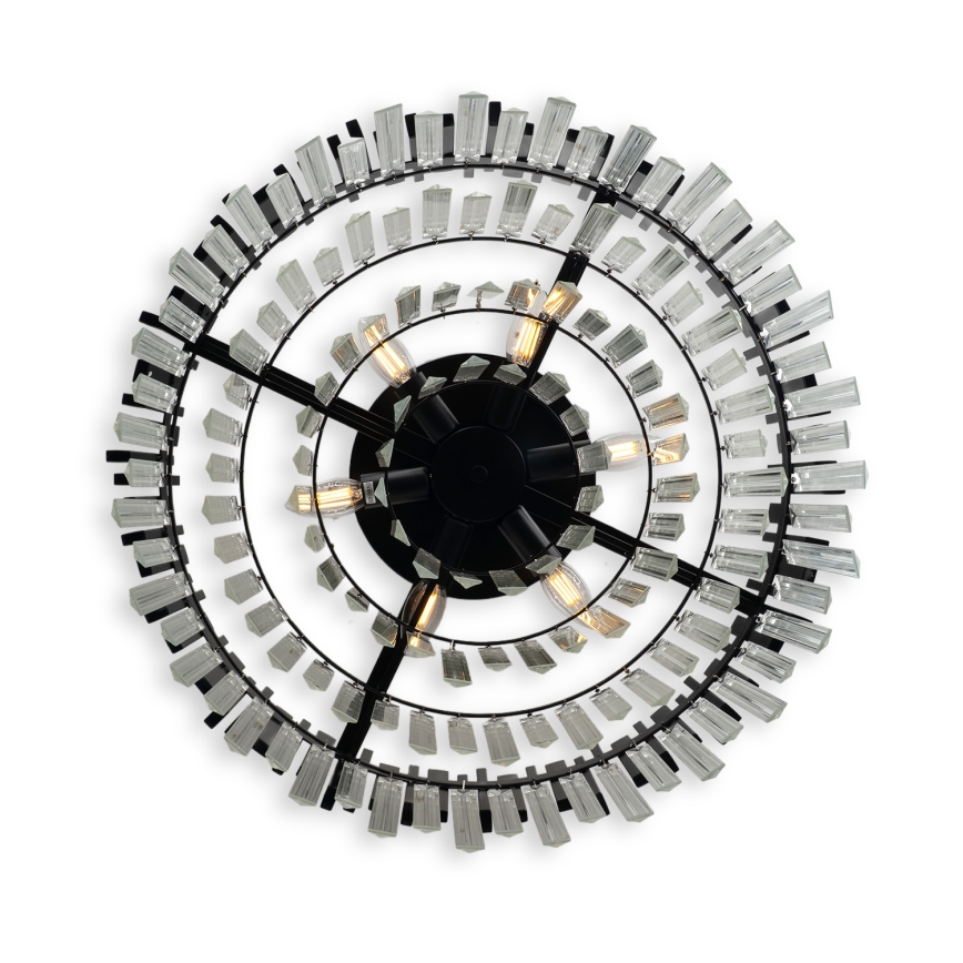 BRILAGI - Lampada da soffitto VERVE 6xE14/40W/230V Ø 60 cm nero