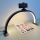 Brilagi - Lampada da tavolo ad arco LED dimmerabile con supporto RADIO LED/25W/24/230V 3000/4000/6500K nera