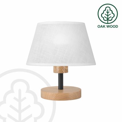 Brilagi - Lampada da tavolo ANTHONY 1xE27/60W/230V quercia/bianco