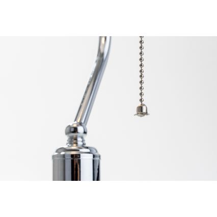 Brilagi - Lampada da tavolo BANK OFFICE 1xE27/60W/230V cromo lucido/bianco