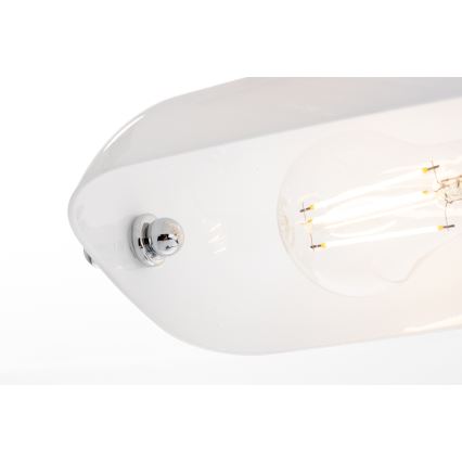 Brilagi - Lampada da tavolo BANK OFFICE 1xE27/60W/230V cromo lucido/bianco