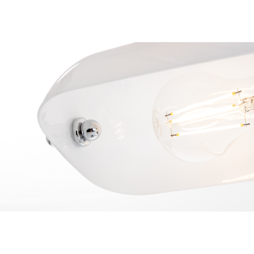 Brilagi - Lampada da tavolo BANK OFFICE 1xE27/60W/230V cromo lucido/bianco