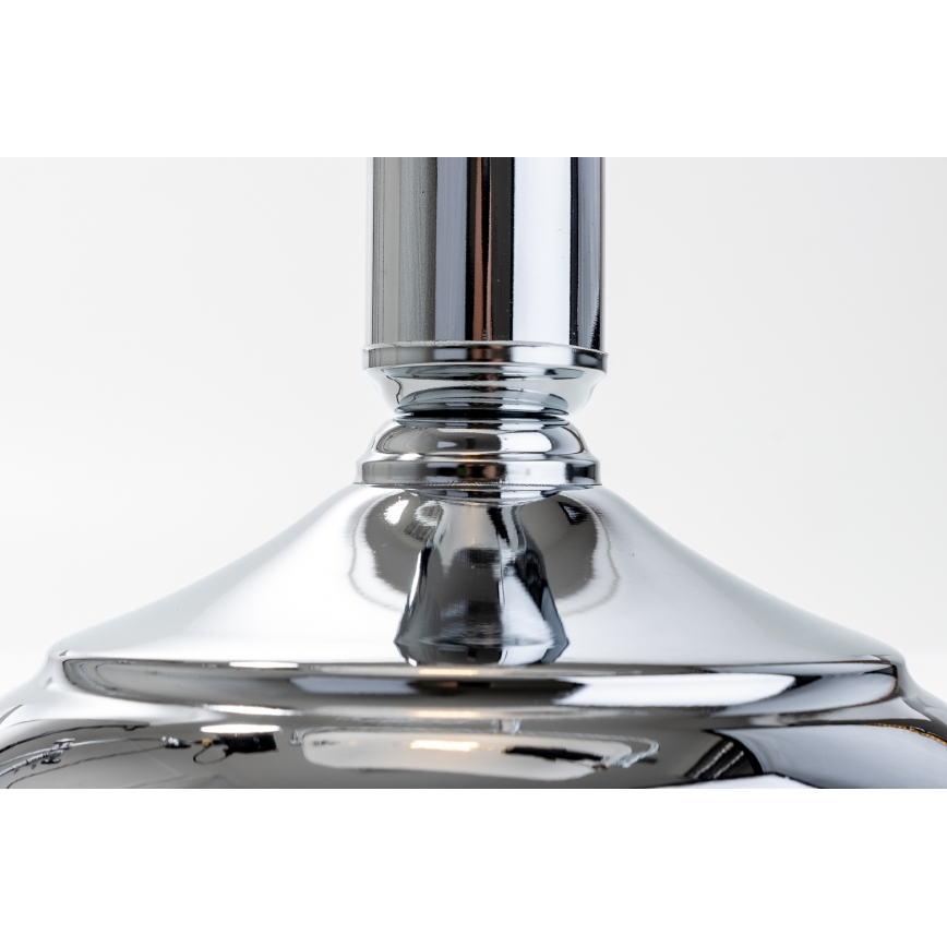 Brilagi - Lampada da tavolo BANK OFFICE 1xE27/60W/230V cromo lucido/bianco