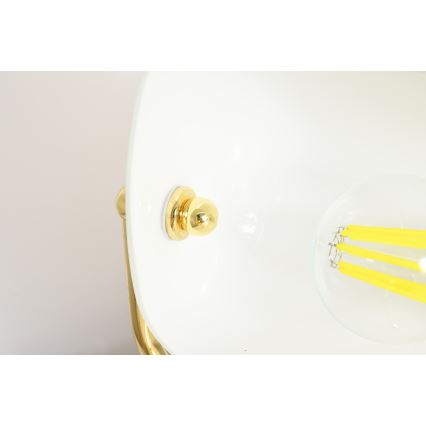 Brilagi - Lampada da tavolo BANK OFFICE 1xE27/60W/230V dorata/bianca