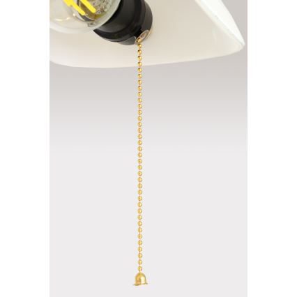 Brilagi - Lampada da tavolo BANK OFFICE 1xE27/60W/230V dorata/bianca