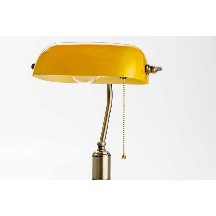 Brilagi - Lampada da tavolo BANK OFFICE 1xE27/60W/230V ottone/arancione