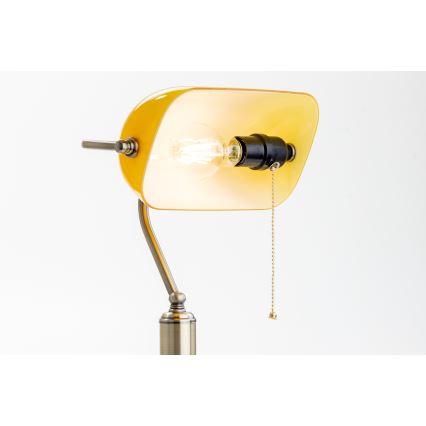 Brilagi - Lampada da tavolo BANK OFFICE 1xE27/60W/230V ottone/arancione
