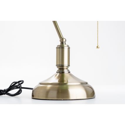 Brilagi - Lampada da tavolo BANK OFFICE 1xE27/60W/230V ottone/bianco