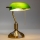 Brilagi - Lampada da tavolo BANK OFFICE 1xE27/60W/230V ottone/verde