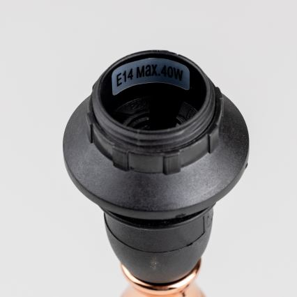 Brilagi - Lampada da tavolo CERIA 1xE14/40W/230V nero/rame/grigio