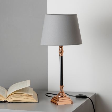 Brilagi - Lampada da tavolo CERIA 1xE14/40W/230V nero/rame/grigio