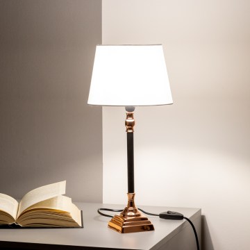 BRILAGI - Lampada da tavolo CERIA 1xE14/40W/230V Ø 20,5 cm nero/rame/bianco