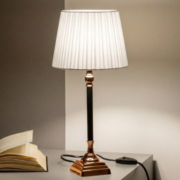 Brilagi - Lampada da tavolo CERIA 1xE14/40W/230V Ø 25 cm rame/bianco