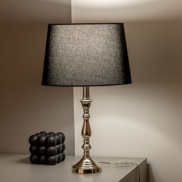 Brilagi - Lampada da tavolo CERIA 1xE27/60W/230V cromo lucido/nero