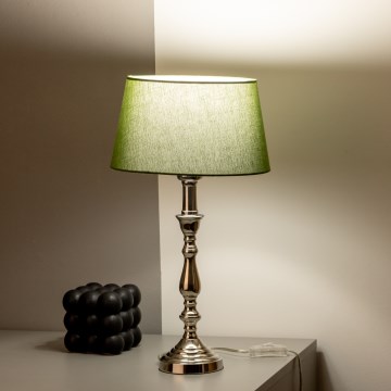 Brilagi - Lampada da tavolo CERIA 1xE27/60W/230V cromo lucido/verde