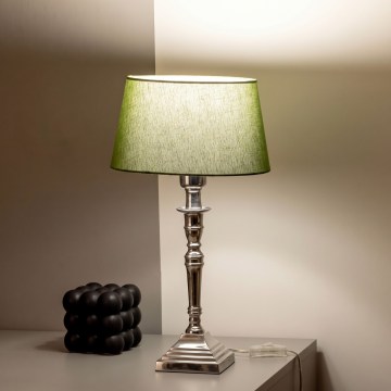 BRILAGI - Lampada da tavolo CERIA 1xE27/60W/230V Ø 25 cm argento/verde