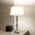 Brilagi - Lampada da tavolo CERIA 1xE27/60W/230V Ø 25 cm cromo lucido/bianco