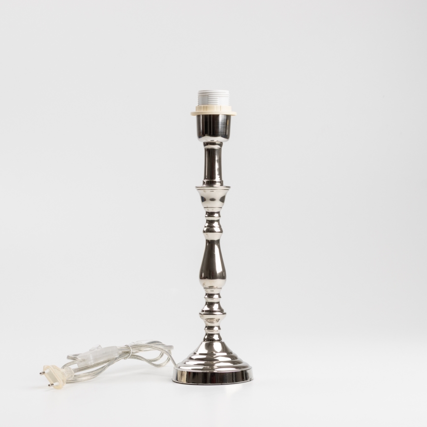 Brilagi - Lampada da tavolo CERIA 1xE27/60W/230V Ø 25 cm cromo lucido/bianco