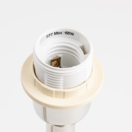 Brilagi - Lampada da tavolo CERIA 1xE27/60W/230V Ø 25 cm cromo lucido/bianco