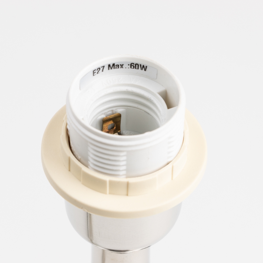 Brilagi - Lampada da tavolo CERIA 1xE27/60W/230V Ø 25 cm cromo lucido/bianco