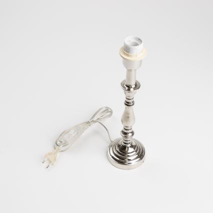 Brilagi - Lampada da tavolo CERIA 1xE27/60W/230V Ø 25 cm cromo lucido/bianco