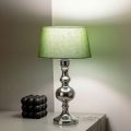 BRILAGI - Lampada da tavolo CERIA 1xE27/60W/230V Ø 25 cm cromo lucido/verde