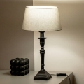 Brilagi - Lampada da tavolo CERIA 1xE27/60W/230V Ø 25 cm nera/grigia