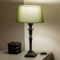 Brilagi - Lampada da tavolo CERIA 1xE27/60W/230V Ø 25 cm nero/verde
