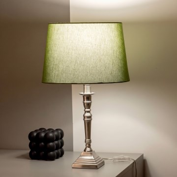 BRILAGI - Lampada da tavolo CERIA 1xE27/60W/230V Ø 30 cm argento/verde