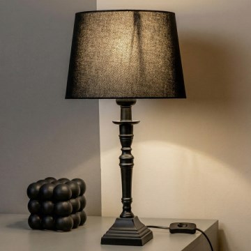 Brilagi - Lampada da tavolo CERIA 1xE27/60W/230V Ø 30 cm marrone/nero