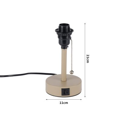 Brilagi - Lampada da tavolo con porta USB TABLON 1xE27/25W/230V beige